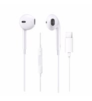Huawei Xiaomi Samsung Oppo Uyumlu Type-c Girişli Kablolu Kulaklık (Beyaz)