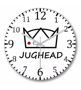 Riverdale Jughead Jones    Duvar Saati Bombeli Gercek Cam