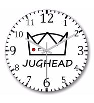 Riverdale Jughead Jones    Duvar Saati Bombeli Gercek Cam