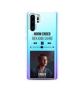 Norm Ender Mp3 Tasarımlı Süper Şeffaf Silikon Telefon Kılıfı Huawei P30 Pro 