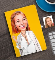 BK Gift Kişiye Özel Bayan Model Karikatürlü Defter