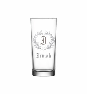 Kişiye Özel I Baş Harfli ve İsimli Tekli Rakı Bardağı  Model 27