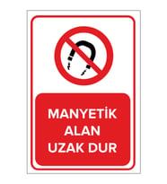 MIGNATIS - Manyetik Alan Uzak Dur Levhası - Sac Malzeme 50x70cm