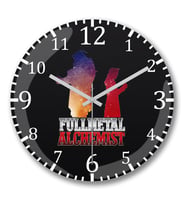 Fullmetal Alchemist Duvar Saati Bombeli Gercek Cam