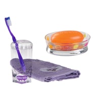 ZBOSP-C87	LİLA DİŞFIRCALIK VE SABUNLUK ,2 Lİ BANYO SETİ