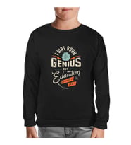 Yazı - Genius Siyah Çocuk Sweatshirt