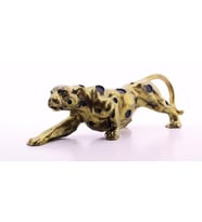 Dekoratif Gold Jaguar 30 cm 