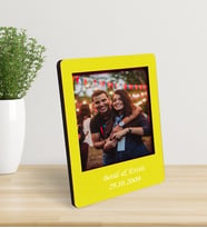 Kişiye Özel Polaroid Resim Çerçevesi Sarı
