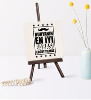 Babalar Gününe Özel Dünyanın En İyi Babası Şovaleli Doğal Taş  4