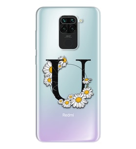 Papatya Harf Tasarım Süper Şeffaf Silikon Telefon Kılıfı Xiomai Redmi Note 9 U-H