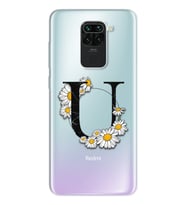 Papatya Harf Tasarım Süper Şeffaf Silikon Telefon Kılıfı Xiomai Redmi Note 9 U-H