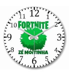 Fortnite Ze Moitinha Duvar Saati Bombeli Gercek Cam