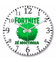 Fortnite Ze Moitinha Duvar Saati Bombeli Gercek Cam