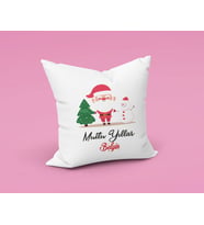 Mutlu Yıllar Noel Baba Yastığı Kişiye Özel