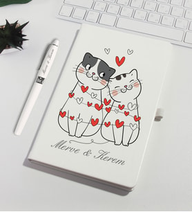 Sevgililer Gününe Özel Kişiye Özel Defter Kalem Set 93244