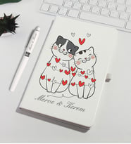 Sevgililer Gününe Özel Kişiye Özel Defter Kalem Set 93244