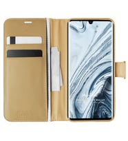 Microsonic Xiaomi Mi Note 10 Pro Kılıf Delux Leather Wallet Gold