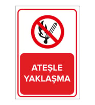 MIGNATIS - Ateşle Yaklaşma Levhası - Sac Malzeme 35x50cm