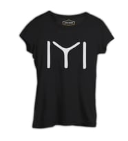 Türk Kayı Boyu - Logo Siyah Kadın Tshirt