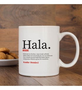 Lügatçe Hala İsme Özel Kupa