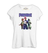 Fortnite - Maps Beyaz Kadın Tshirt