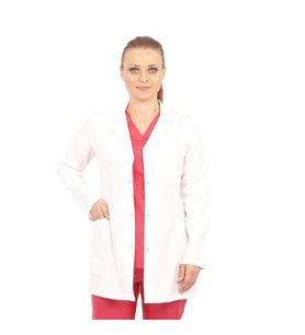 Doktor Erkek Yaka Alpaka Uzun Kol Önlük