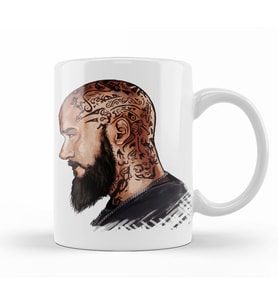 Cartoon Ragnar Kupa Bardak Porselen
