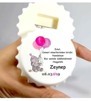 20Adet Bebek Magneti Açacaklı KAPAK Magnet Açacak (Beyaz)