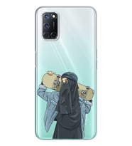 Kaykay Kız Tasarım Süper Şeffaf Silikon Telefon Kılıfı Oppo A52-A72