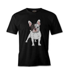 French Bulldog Siyah Erkek Tshirt