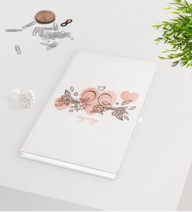 BK Gift Kişiye Özel Sevgililer Günü Beyaz Defter-35