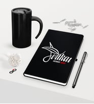 BK Gift Kişiye Özel Avukat Temalı Siyah Defter Kalem ve Termos Mug Seti - 9 (Model 1)