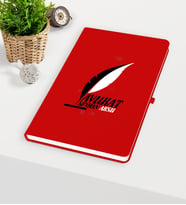 BK Gift Kişiye Özel Avukat Temalı Kırmızı Defter - 8