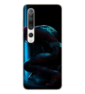 Örümcek Adam Tasarım Süper Şeffaf Silikon Telefon Kılıfı Xiomai Mi10- Mi 10 Pro