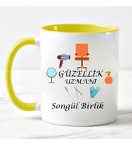 Güzellik Uzmanı Kupa Bardağı Sarı