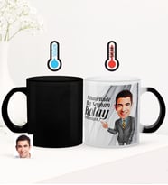BK Gift Kişiye Özel Kolay Yetişmiyor Karikatürlü Sihirli Cam Kupa Bardak - 1