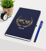BK Gift Kişiye Özel Avukat Temalı Lacivert Defter Kalem Seti - 1