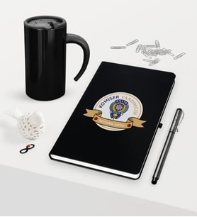 BK Gift Kişiye Özel Komiser Yardımcısı Temalı Siyah Defter Kalem Termos Mug Seti - 1 (Model 1)