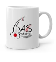 BK Gift Kişiye Özel Mesleki Bas Gitarist Beyaz Kupa Bardak  1