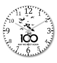 The Hundred 100 Duvar Saati Bombeli Gercek Cam