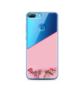 Kesik Çiçek Tasarımlı Süper Şeffaf Silikon Telefon Kılıfı Huawei Honor 9 Lite