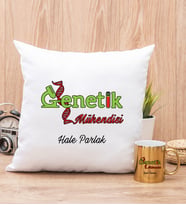 Genetik Mühendisi Yastık ve Gold Kupa Bardak
