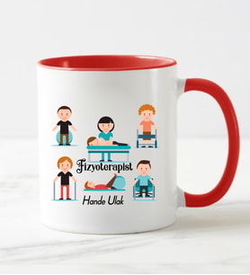 Fizyoterapist Kupa Bardağı Kırmızı