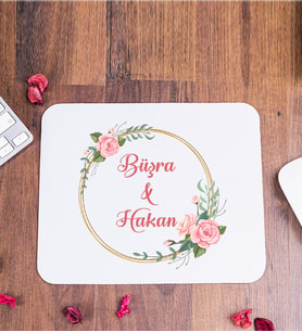 İki İsimli Çiftlere Özel Mouse Pad
