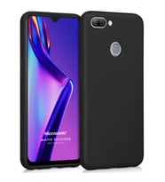 Microsonic Matte Silicone Oppo AX7 Kılıf Siyah