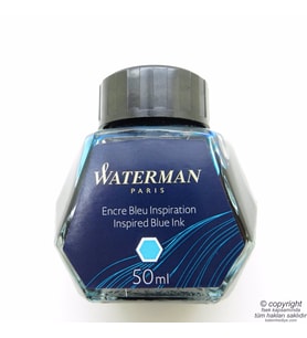 Waterman Deniz Mavi Mürekkep 50ml. Şişe - Inspired Blue