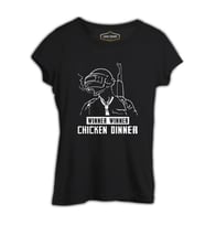 PUBG - Winner Winner Siyah Kadın Tshirt
