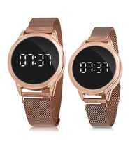 Polo Air Mıknatıs Kordon Çiftlere Özel Bay Bayan Takım Saat Sevgili Saati (Rose)
