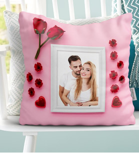 BK Gift Kişiye Özel Fotoğraflı  Kırlent Yastık  1