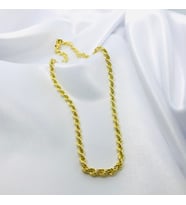 Burgu Zincir Model Gümüş Kolye (Gold)
